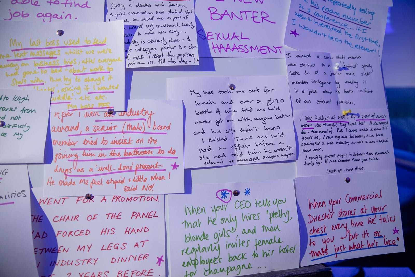 Bloomfest confessions board - Credit: Bex Wade Photography