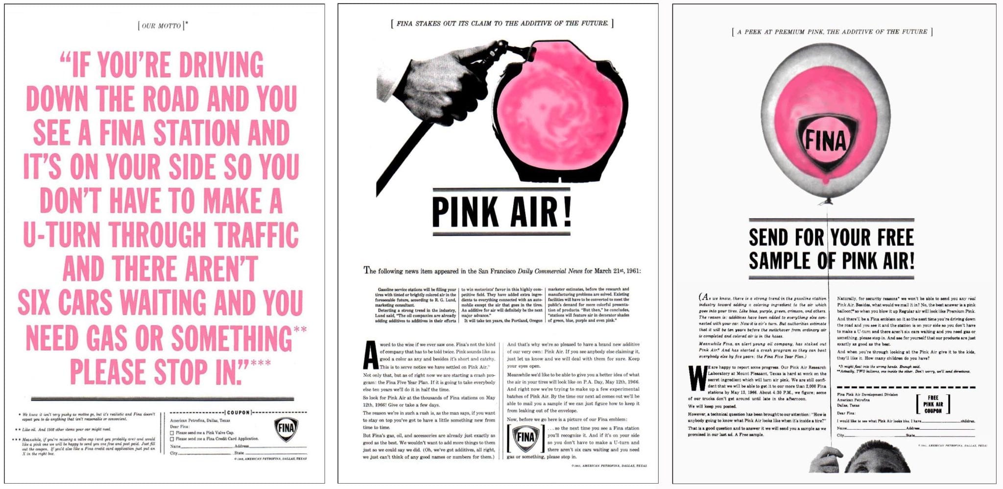 Fina Pink Air ad